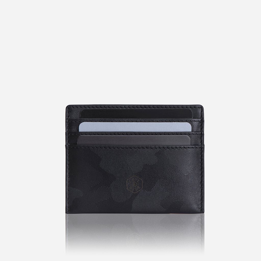 Missouri Black Leather Card Holder | Handmade Leather Slim Wallet Tan / No Thanks