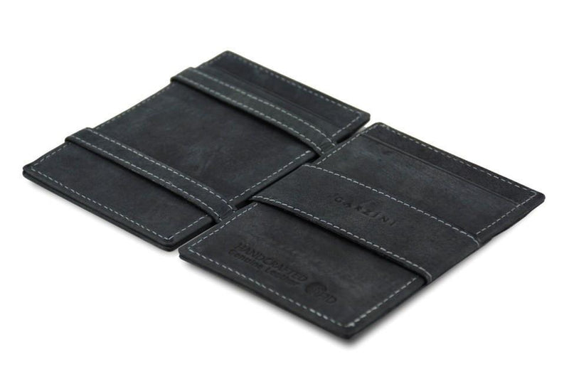 Garzini Essenziale Magic Wallet - Carbon Black - Slim Wallet Junkie